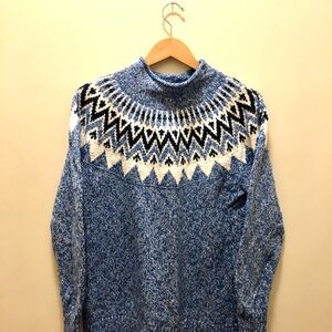 L.L. Bean Patterned Women's Turtleneck Sweater size XL